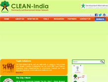 Tablet Screenshot of cleanindia.org